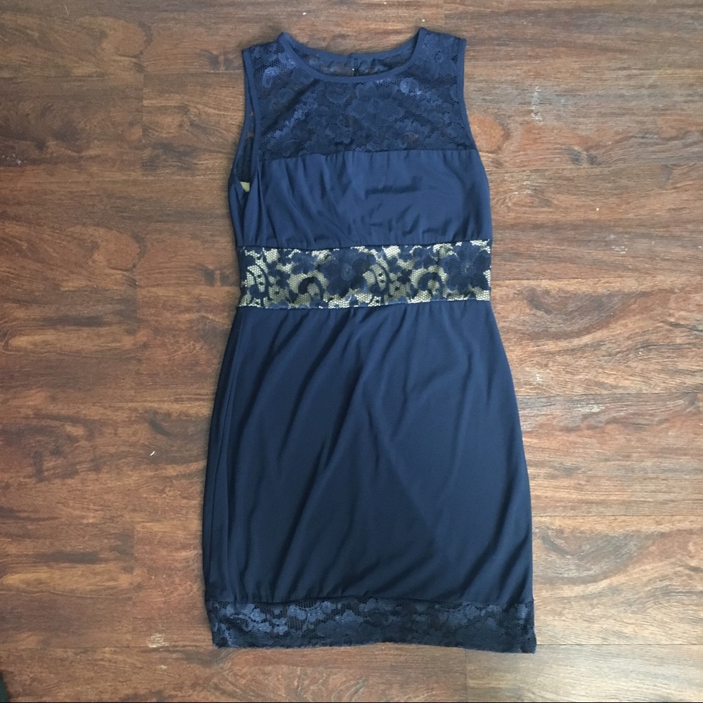 B Darlin Navy Dress | 5